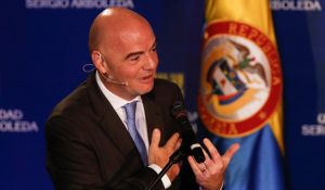 Gianni Infantino, presidente de la FIFA ya está en Bogotá