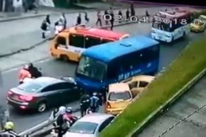 SITP sin frenos: el aterrador accidente que provocó en Bogotá