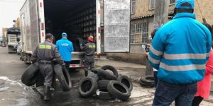 Usan residuos de llantas para obras viales en Bogotá
