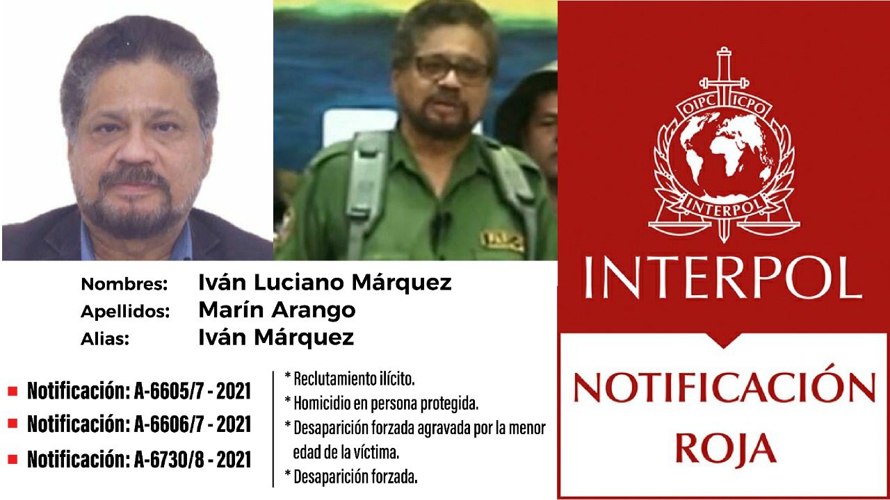 Interpol reactivó circular roja contra cabecillas de la «Segunda Marquetalia»