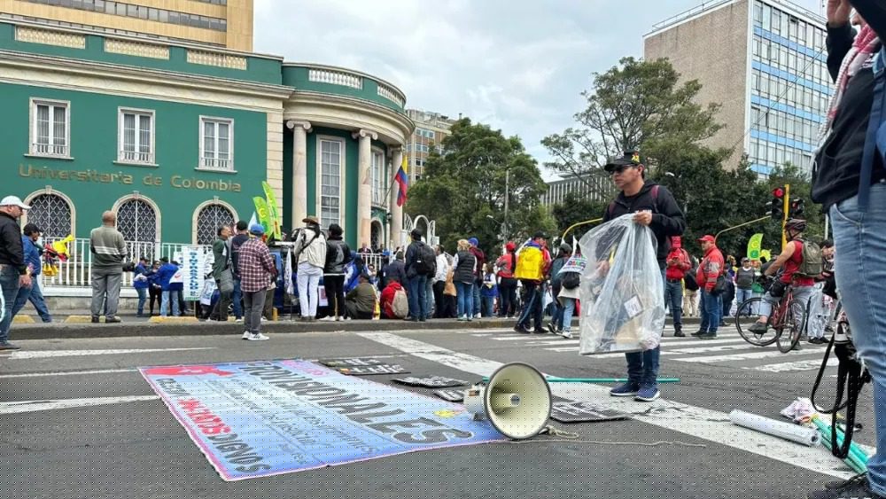 Movilizaciones a favor y en contra: Día de protestas en Colombia, así se vio afectada Bogotá