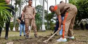 Internos embellecen espacios públicos en Villeta