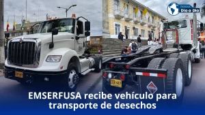 EMSERFUSA recibe oficialmente nuevo vehículo para transporte de desechos