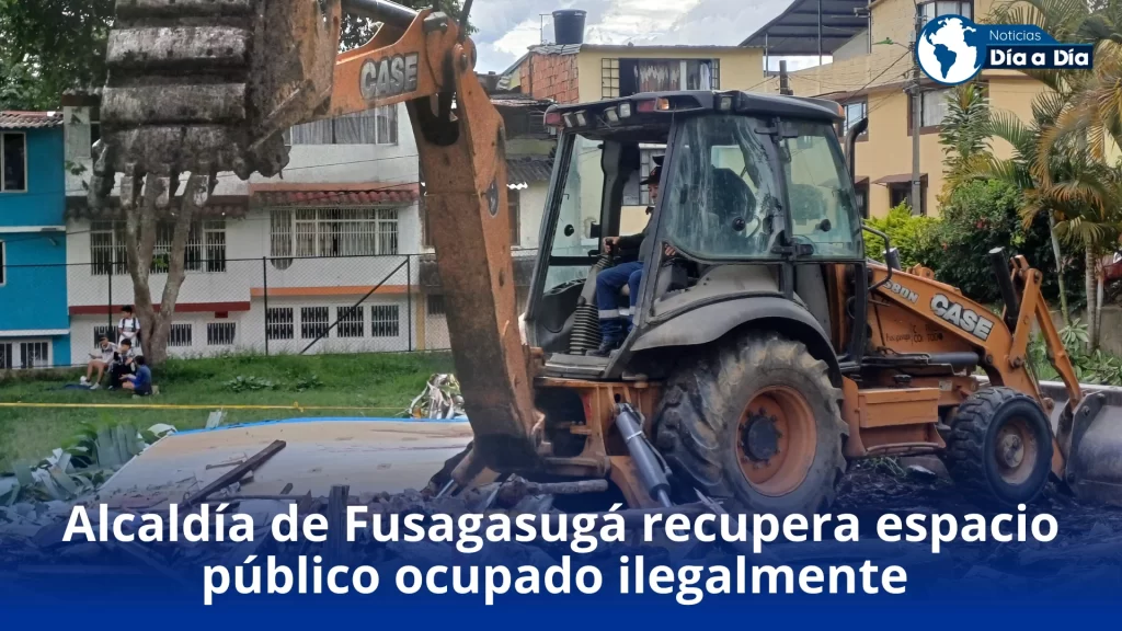 Alcaldía de Fusagasugá recupera espacio público ocupado ilegalmente en la comuna Oriental
