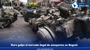 Certero golpe al robo de vehículos y mercado ilegal de autopartes en Bogotá