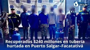 Recuperados 0 millones en tubería hurtada del propanoducto Puerto Salgar–Facatativá