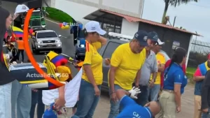Camión atropella mujer en caravana política, Cundinamarca