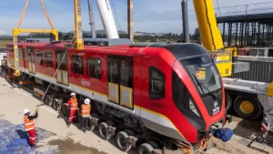 ¡Llegó otro! Metro de Bogotá recibe su tren número 13