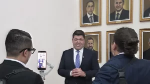 Juan Diego Gómez, la cuota Antioqueña en la inauguración del Salón de Presidentes en el Congreso de la República