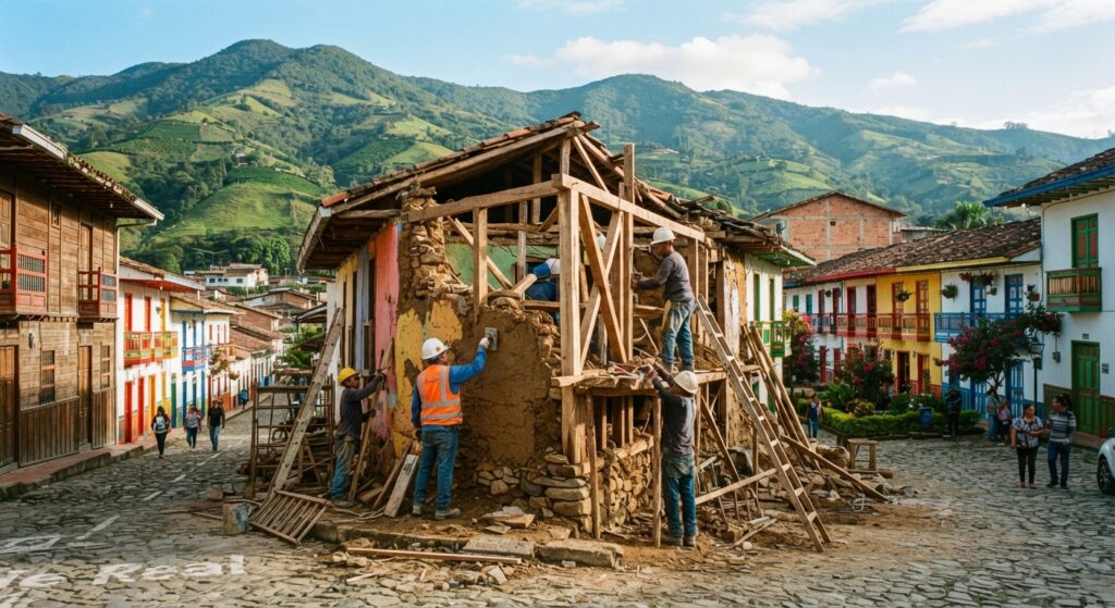 Avanza la reconstrucción en el Eje Cafetero tras el sismo de agosto mientras Indepaz presenta nuevo balance sobre violencia en Colombia